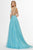 Angela & Alison - 91076 Embellished Deep V-neck Tulle Ballgown Ball Gowns