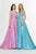 Angela & Alison - 91076 Embellished Deep V-neck Tulle Ballgown Ball Gowns