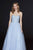 Angela & Alison - 91083 Strapless Beaded Sweetheart Tulle A-line Gown - 1 pc Light Blue In Size 8 Available CCSALE 8 / Light Blue