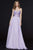 Angela & Alison - 91114 Embroidered Sweetheart Chiffon A-line Dress Special Occasion Dress 0 / Lilac