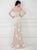 Angela & Alison Appliqued Strapless Sheath Evening Gown 41002 - 1 pc White In Size 4 Available CCSALE 4 / White