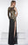 Angela & Alison - Embellished One Sleeve Sheath Dress 51074 CCSALE 6 / Black