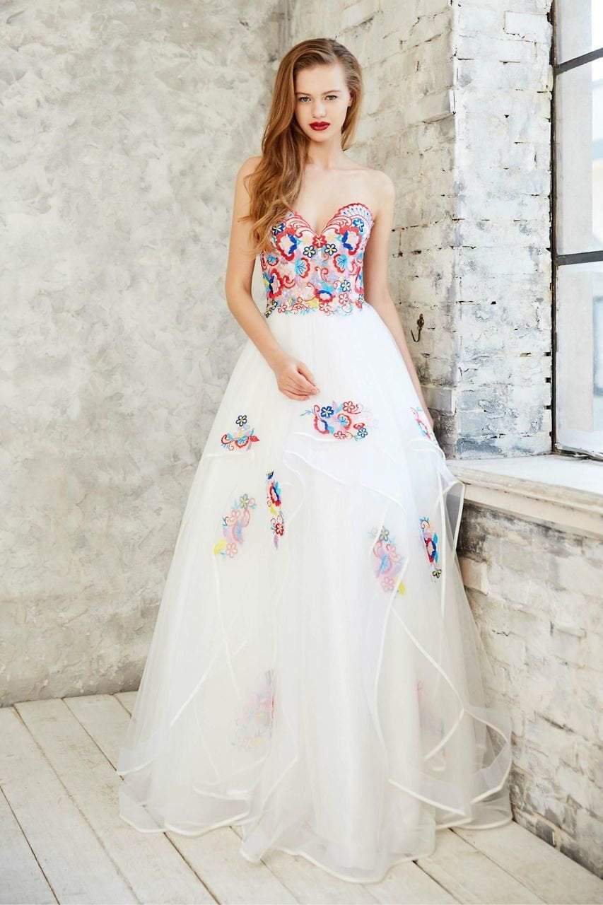ALICIA FLORAL EMBROIDERY GOWN main image 1