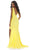 Ashley Lauren - 11051 Sleeveless Fringed Tie Waist High Low Gown Evening Dresses