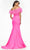 Ashley Lauren - 11099 Feather Detailed Trumpet Gown Evening Dresses