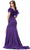 Ashley Lauren 11101 - Feathered Sleeve Mermaid Evening Gown Evening Gown