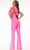 Ashley Lauren - 11106 Feathered Asymmetric Jumpsuit Evening Dresses