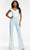 Ashley Lauren - 11111 Off Shoulder Sequin Jumpsuit Evening Dresses 0 / Ab/Ivory