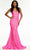 Ashley Lauren - 11113 Sequin Motif Long Gown Prom Dresses 0 / Baby Pink
