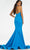 Ashley Lauren - 11121 Plunging Halter Gown Evening Dresses