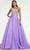 Ashley Lauren - 11127 Beaded Organza Ballgown Prom Dresses 0 / Orchid