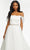 Ashley Lauren - 11129 Off Shoulder Organza Ballgown Bridal Dresses