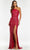Ashley Lauren - 11144 Asymmetrical Lace Up Back Gown Special Occasion Dress