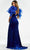 Ashley Lauren - 11172 Ruffled Shoulder High Slit Gown Pageant Dresses