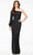 Ashley Lauren 11194 - Bishop One-Shoulder Sleeve Long Dress Special Occasion Dress 00 / Black