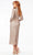 Ashley Lauren 11197 - Long Sleeve High Neck Tea-Length Dress Special Occasion Dress
