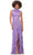 Ashley Lauren 11198 - High Neck Ruffled Evening Gown Evening Gown 0 / Orchid