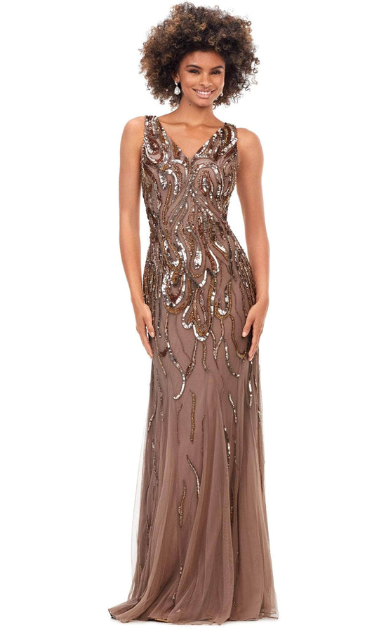 Ashley Lauren 11204 - Sleeveless V-Neck Evening Gown