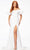 Ashley Lauren 11217 - Off- Shoulder Ruffle Long Dress Special Occasion Dress 0 / White