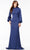 Ashley Lauren 11219 - Balloon Long Sleeve Long Dress Special Occasion Dress 0 / Navy