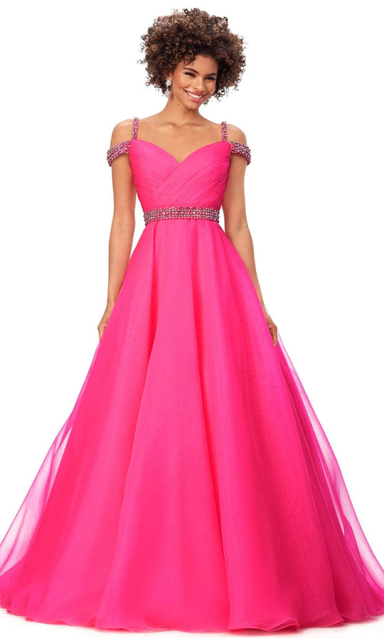 Ashley Lauren 11221 - Off-Shoulder Sweetheart Neck Ballgown