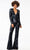 Ashley Lauren 11223 - Long Sleeve Blazer Jumpsuit Special Occasion Dress 00 / Black