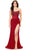 Ashley Lauren 11238 - Scoop Strapless Bedazzled Dress Special Occasion Dress 0 / Red