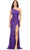Ashley Lauren 11244 - One Shoulder Beaded Evening Gown Evening Gown 00 / Purple