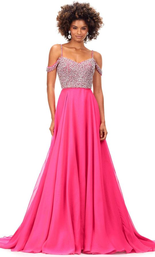 Ashley Lauren 11253 - Cold Shoulder Prom Gown