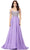 Ashley Lauren 11253 - Cold Shoulder Prom Gown Special Occasion Dress 0 / Orchid