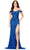 Ashley Lauren 11257 - Sweetheart Off- Shoulder Evening Gown Special Occasion Dress 0 / Royal/Turquoise