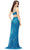 Ashley Lauren 11280 - Fringed Asymmetrical Prom Gown Special Occasion Dress