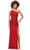 Ashley Lauren 11285 - Cutout Back Sequin Prom Gown Prom Gown 00 / Electric Red