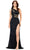 Ashley Lauren 11288 - Sequined Cutout Evening Gown Evening Gown 00 / Black