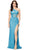 Ashley Lauren 11288 - Sequined Cutout Evening Gown Evening Gown 00 / Electric Blue
