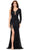 Ashley Lauren 11291 - Sequined Lace-Up Evening Gown Evening Gown 0 / Black