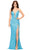 Ashley Lauren 11292 - Sequin Strapless Gown Special Occasion Dress 0 / Electric Blue