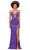 Ashley Lauren 11292 - Sequin Strapless Gown Special Occasion Dress 0 / Purple