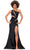 Ashley Lauren 11294 - Beaded Cutout Prom Dress Special Occasion Dress 0 / Black