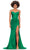 Ashley Lauren 11298 - Ruched Sweetheart Evening Gown Evening Gown 00 / Emerald