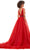 Ashley Lauren 11305 - Plunging V-Neck Ballgown Special Occasion Dress