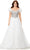 Ashley Lauren 11314 - Tulle Skirt Semi-Ballgown Special Occasion Dress 0 / Ivory