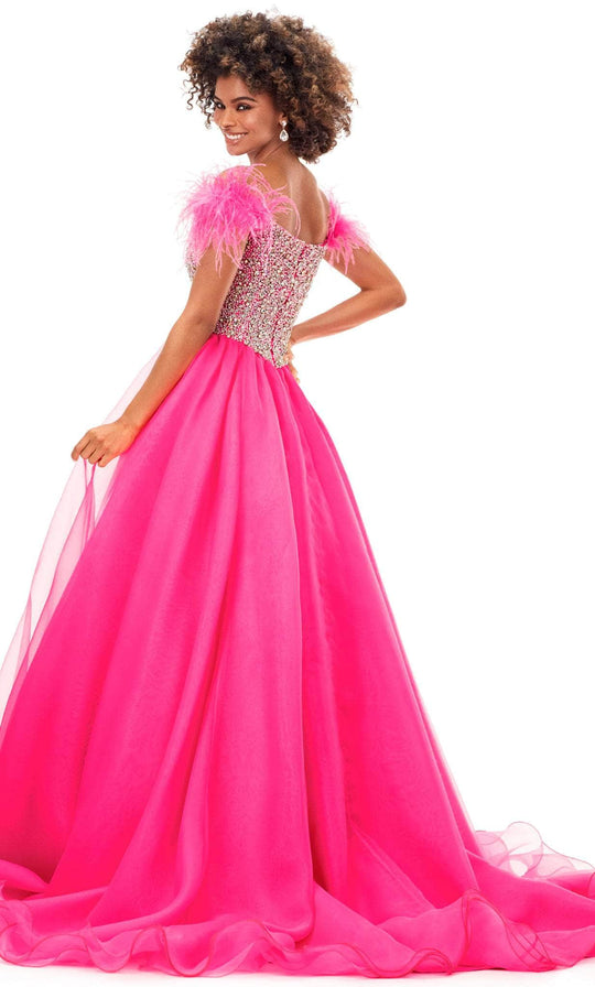 Ashley Lauren 11314 - Tulle Skirt Semi-Ballgown