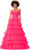 Ashley Lauren 11343 - Strapless Ruched Bodice Ballgown Special Occasion Dress 00 / Hot Pink