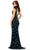 Ashley Lauren 11349 - Sleeveless Feathered Evening Gown Special Occasion Dress
