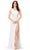 Ashley Lauren 11350 - One Sleeve Sequin Evening Dress Special Occasion Dress 0 / Ivory