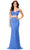 Ashley Lauren 11353 - Sparkling Two-Piece Prom Gown Special Occasion Dress 0 / Periwinkle