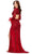 Ashley Lauren 11364 - Crisscross Bodice Long Sleeve Evening Gown Special Occasion Dress