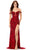 Ashley Lauren 11365 - Leaf Beaded Prom Dress Special Occasion Dress 0 / Red