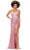 Ashley Lauren 11368 - Sleeveless Beaded Evening Gown Evening Gown 0 / Blush